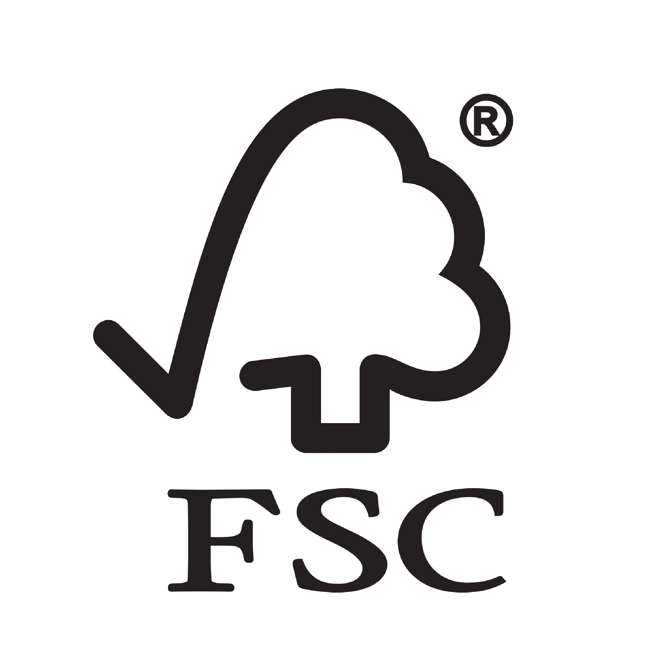FSC certification logo on a white background
